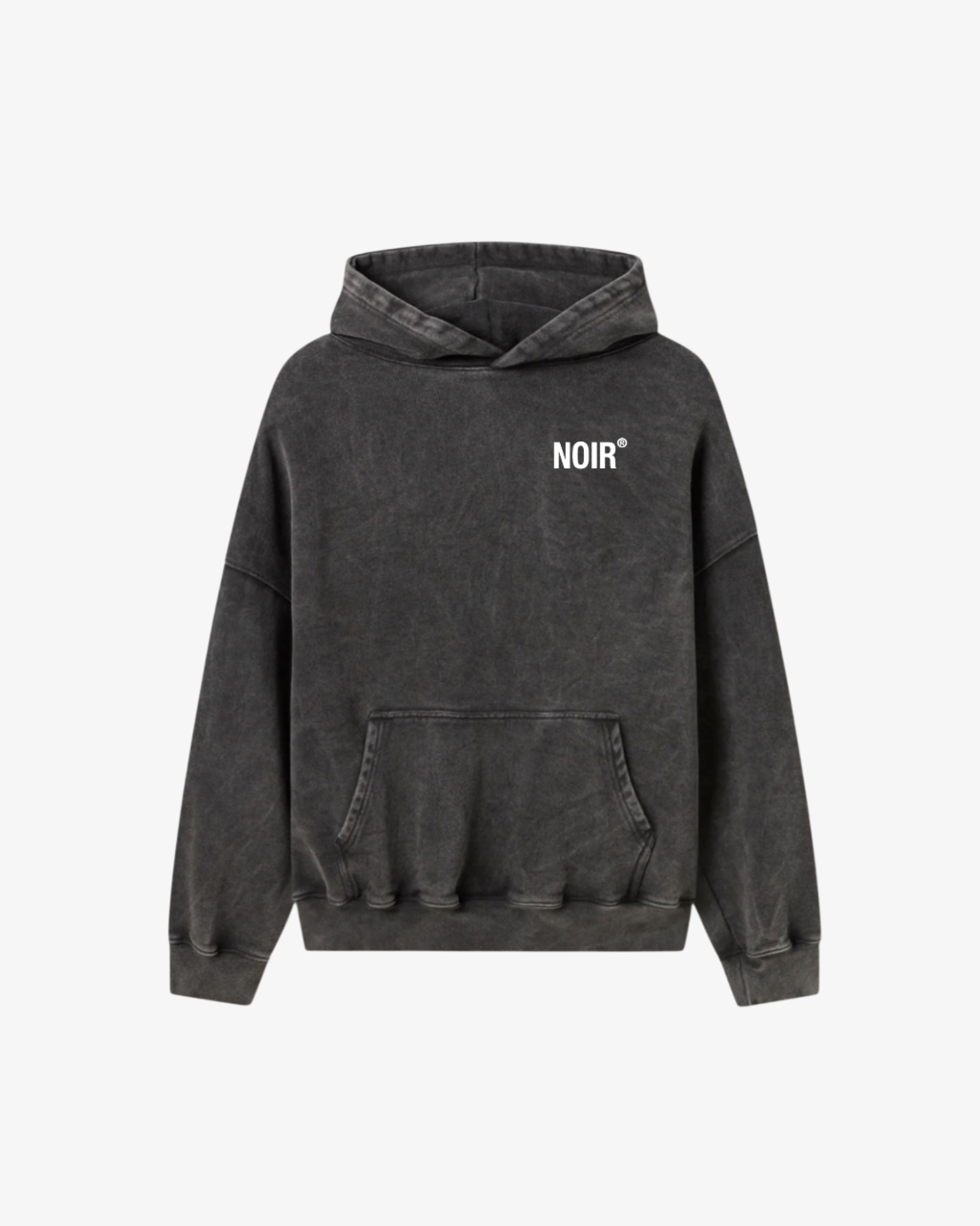 Essence Washed Black Hoodie
