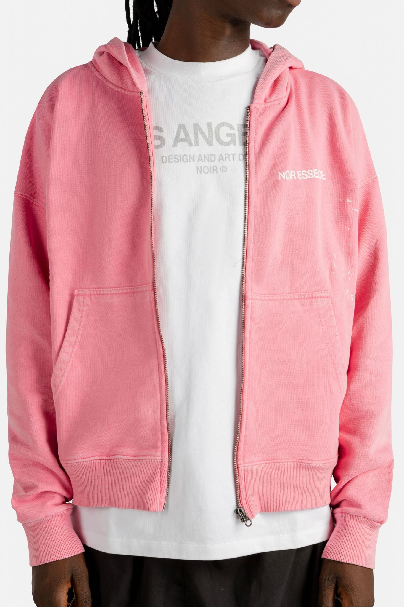 Los Angeles Washed Pink Zip