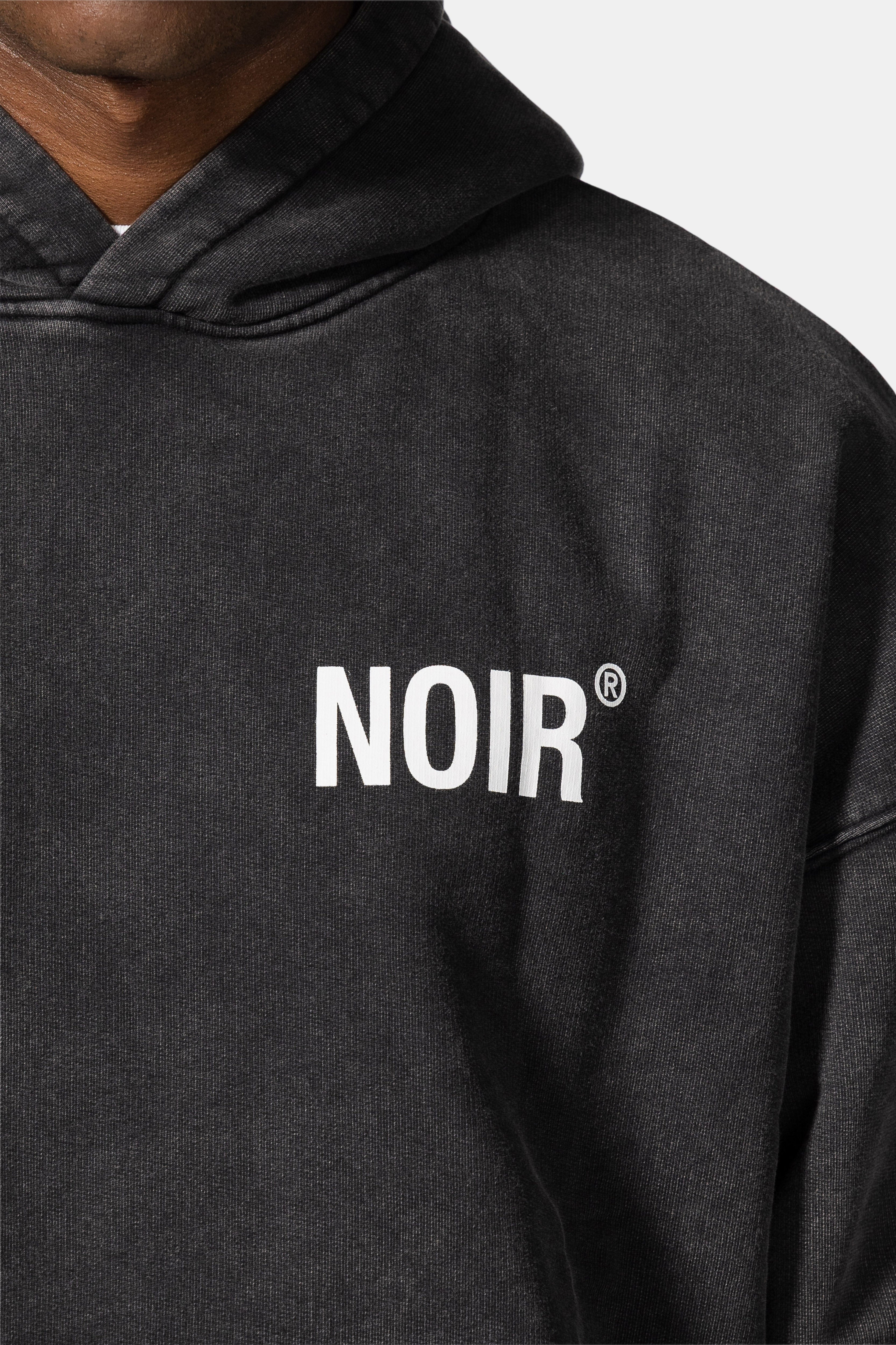 Essence Washed Black Hoodie