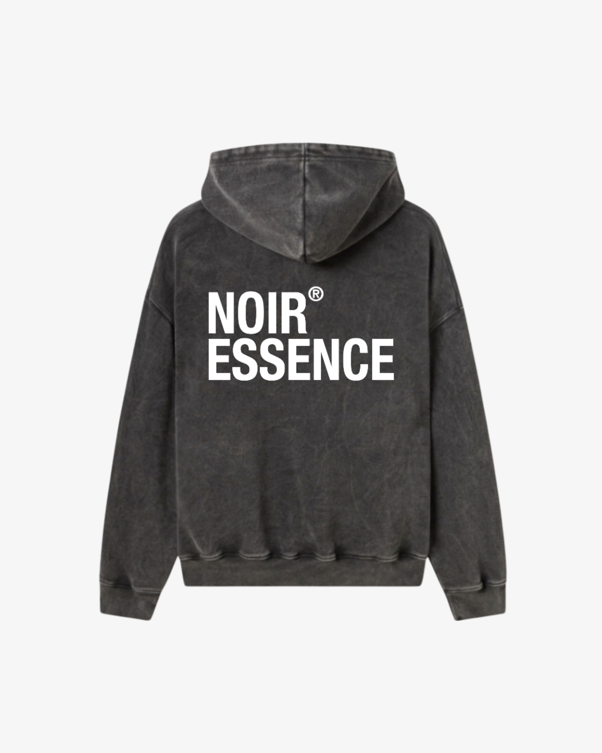 Essence Washed Black Hoodie